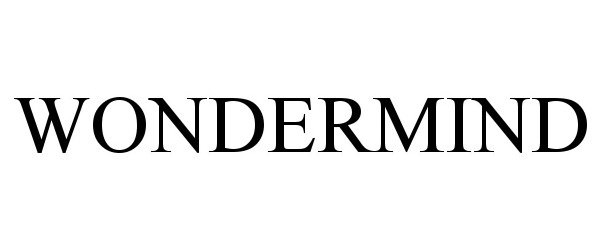 Trademark Logo WONDERMIND