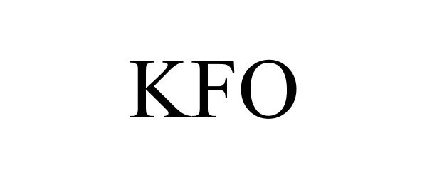 Trademark Logo KFO