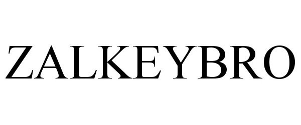Trademark Logo ZALKEYBRO