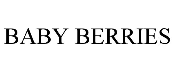 Trademark Logo BABY BERRIES