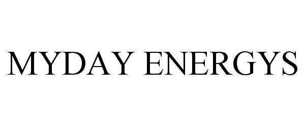  MYDAY ENERGYS