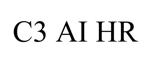 Trademark Logo C3 AI HR