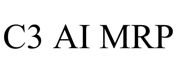 Trademark Logo C3 AI MRP