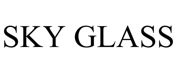 Trademark Logo SKY GLASS