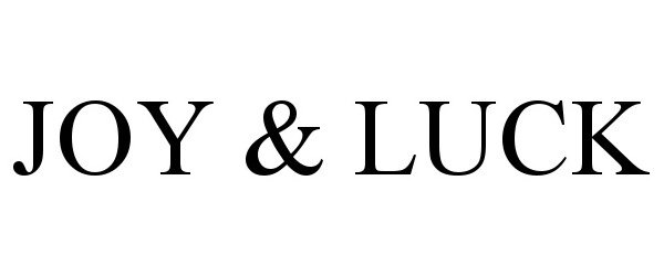 Trademark Logo JOY & LUCK
