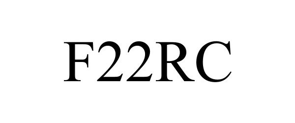 Trademark Logo F22RC