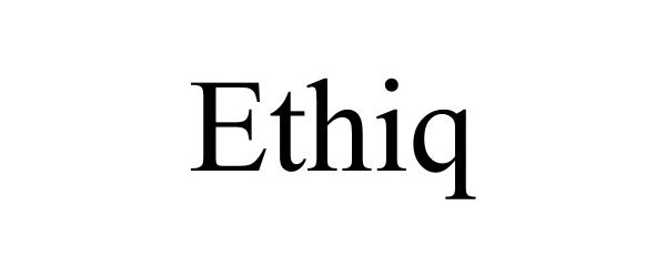 Trademark Logo ETHIQ