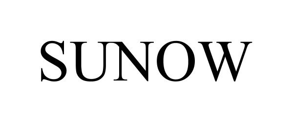 Trademark Logo SUNOW