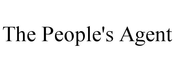 Trademark Logo THE PEOPLE'S AGENT