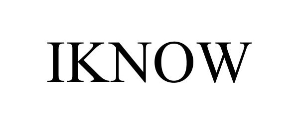 Trademark Logo IKNOW