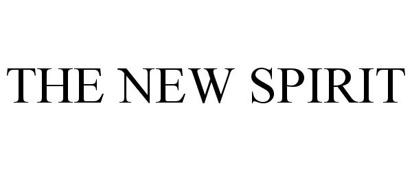 Trademark Logo THE NEW SPIRIT