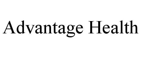 Trademark Logo ADVANTAGE HEALTH
