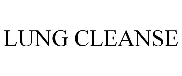 Trademark Logo LUNG CLEANSE