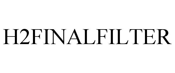 Trademark Logo H2FINALFILTER
