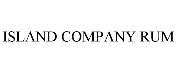Trademark Logo ISLAND COMPANY RUM