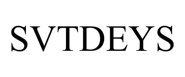 Trademark Logo SVTDEYS