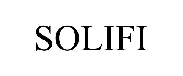 Trademark Logo SOLIFI