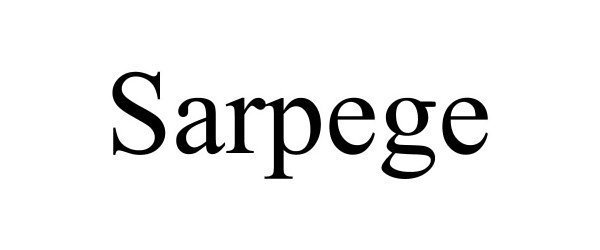 Trademark Logo SARPEGE