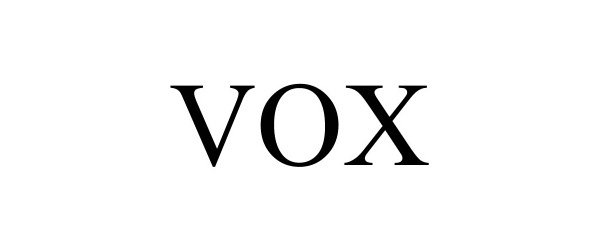 Trademark Logo VOX