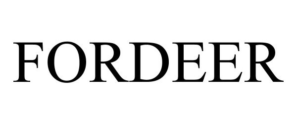 Trademark Logo FORDEER