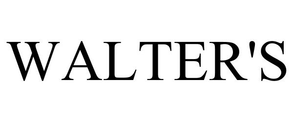 Trademark Logo WALTER'S