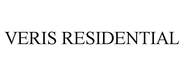  VERIS RESIDENTIAL