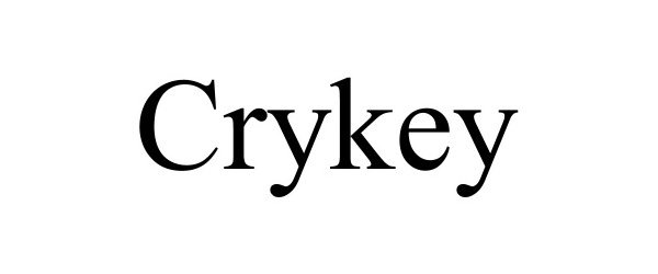 Trademark Logo CRYKEY