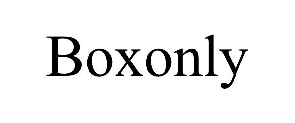 Trademark Logo BOXONLY