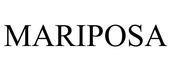 Trademark Logo MARIPOSA