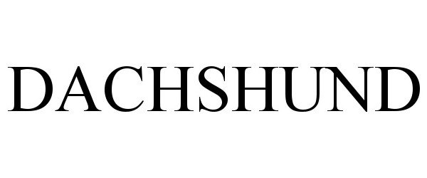 Trademark Logo DACHSHUND