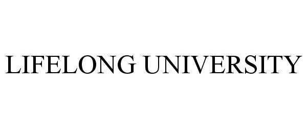  LIFELONG UNIVERSITY