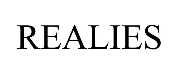 Trademark Logo REALIES