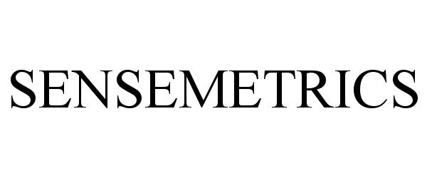 Trademark Logo SENSEMETRICS