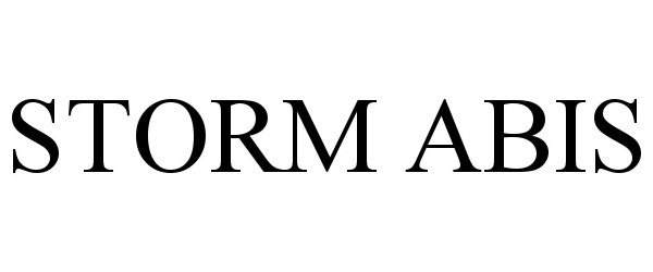 Trademark Logo STORM ABIS