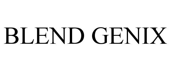 Trademark Logo BLEND GENIX