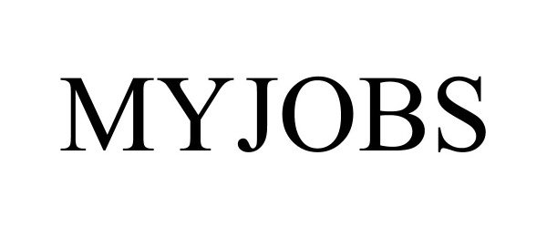 Trademark Logo MYJOBS