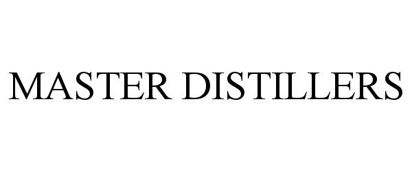Trademark Logo MASTER DISTILLERS