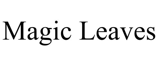 Trademark Logo MAGIC LEAVES