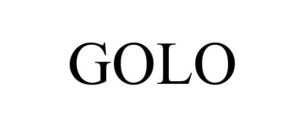 Trademark Logo GOLO