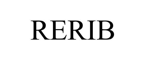 Trademark Logo RERIB