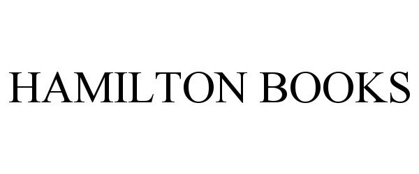 Trademark Logo HAMILTON BOOKS