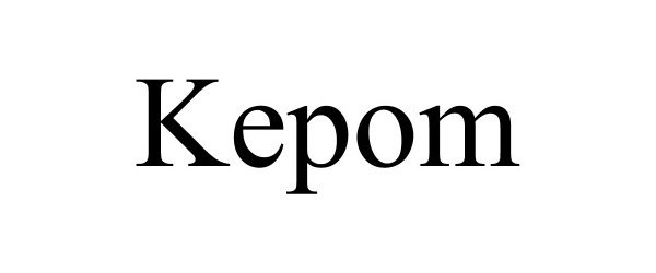 Trademark Logo KEPOM
