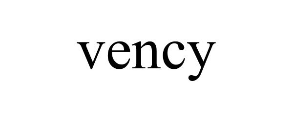 Trademark Logo VENCY