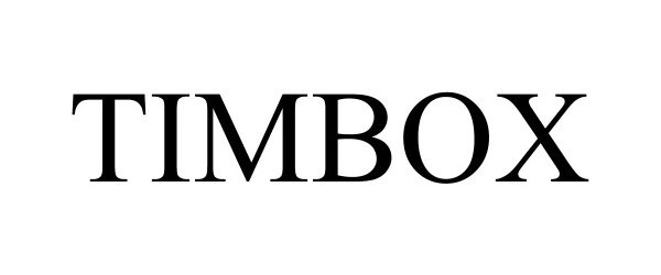 Trademark Logo TIMBOX