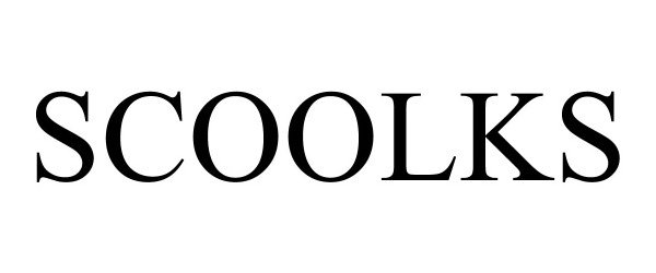 Trademark Logo SCOOLKS