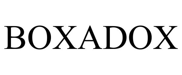 Trademark Logo BOXADOX