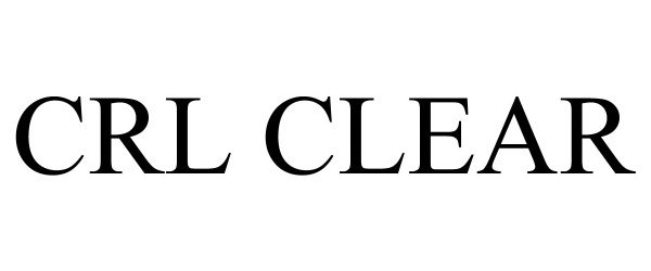 Trademark Logo CRL CLEAR