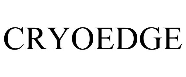 Trademark Logo CRYOEDGE