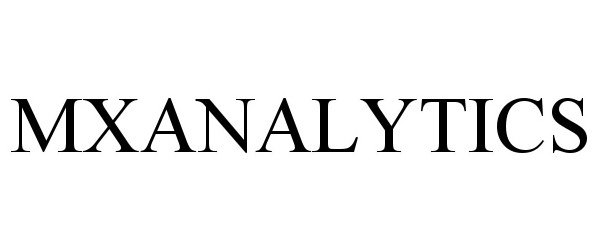 Trademark Logo MXANALYTICS