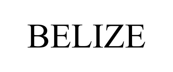 Trademark Logo BELIZE